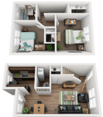 Parkside Vista Townhouse Sample Floor Plan