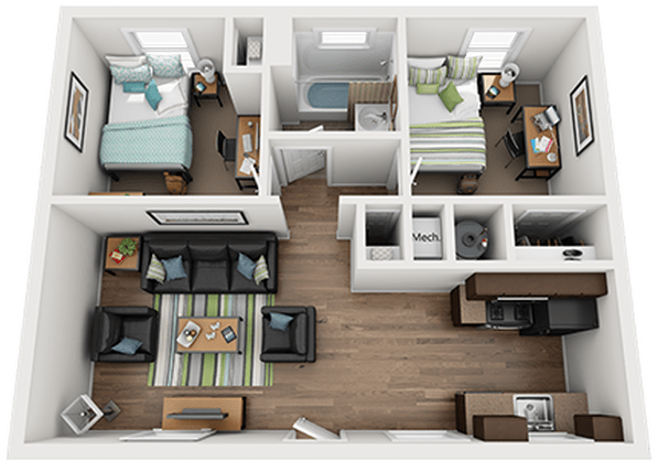 Parkside Vista Cottage Sample Floor Plan